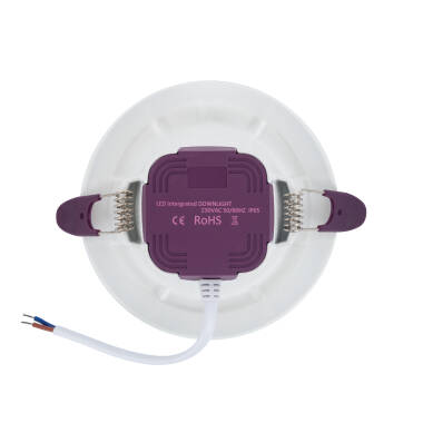 Image of Round Waterproof 8W Warm White LED Downlight IP65 Cutout 75mm