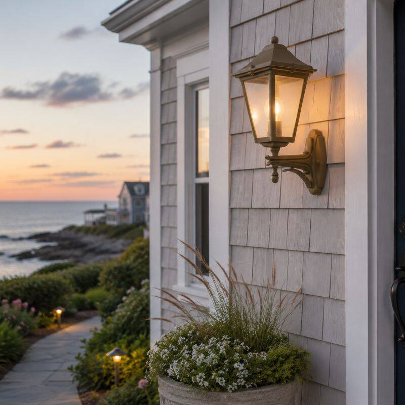 Image of Edit Coastal Margate Outdoor Lantern Wall Light