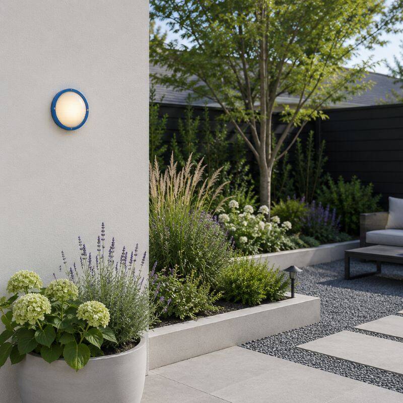 Image of Edit Coastal Pooley Outdoor Flush Wall Light