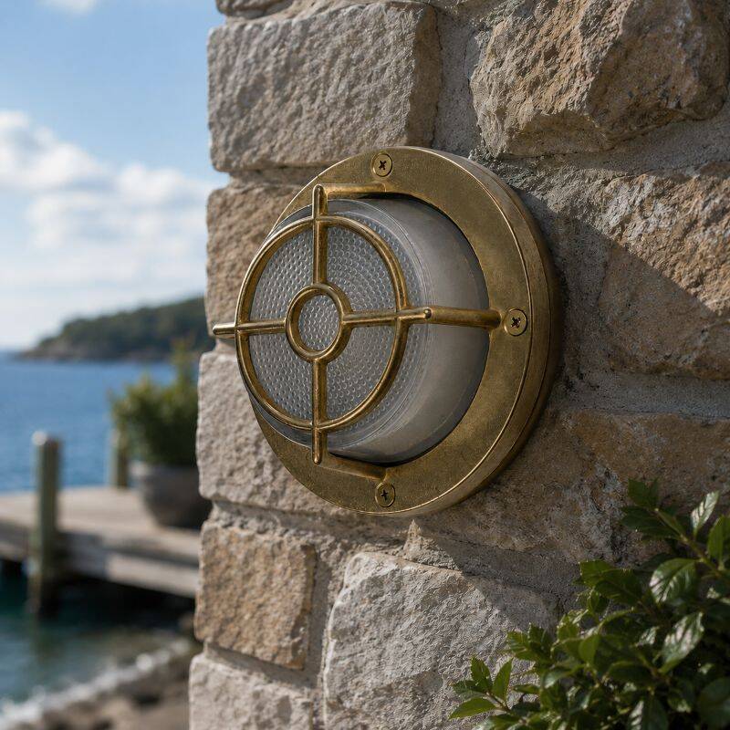 Image of Westport Coastal Staithes Outdoor Flush Wall Light