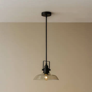 Westport Bay Cross Knurl Glass Ceiling Pendant Light