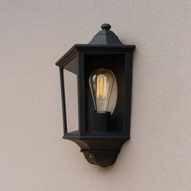 Edit Coastal Riviera Half Lantern Outdoor Wall Light