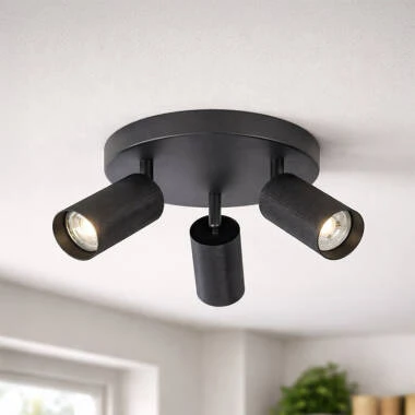 Westport Moto Knurl 3 Light Ceiling Spotlight Plate
