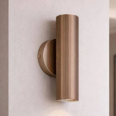 Westport Silk Knurl Fluted 250 Up & Down Wall Light