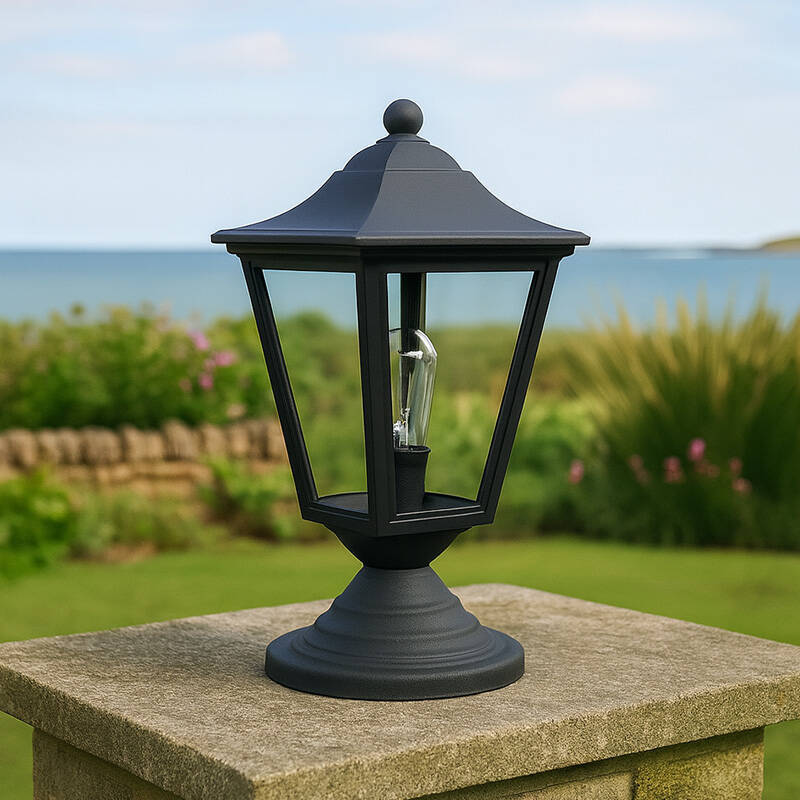 Image of Edit Coastal Mullion Outdoor Pedestal Light