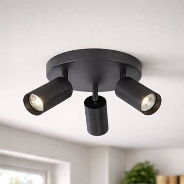 Image of Westport Moto Knurl 3 Light Ceiling Spotlight Plate