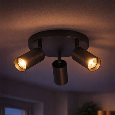 Image of Westport Moto Knurl 3 Light Ceiling Spotlight Plate