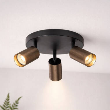 Image of Westport Moto Knurl 3 Light Ceiling Spotlight Plate