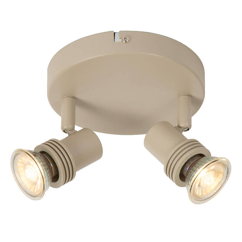 Image of Lucide Kianti 2 Light Ceiling Spotlight Plate