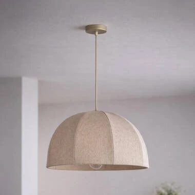 Khudi & Khora Solara Linen Ceiling Pendant Light