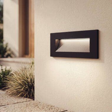 Image of Edit 6W Groult Recessed Outdoor Cool White LED Wall Light