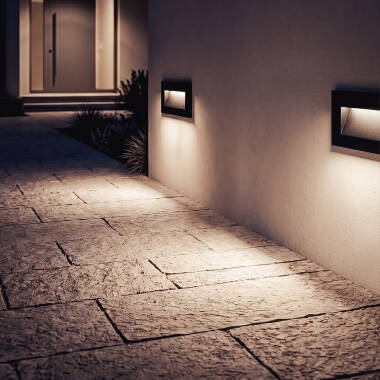Image of Edit 6W Groult Recessed Outdoor Cool White LED Wall Light