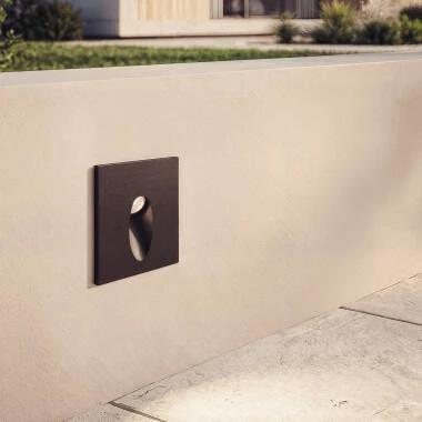 Edit Adam 3W LED Square Recessed Wall Light