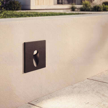 Image of Edit Adam 3W LED Square Recessed Wall Light