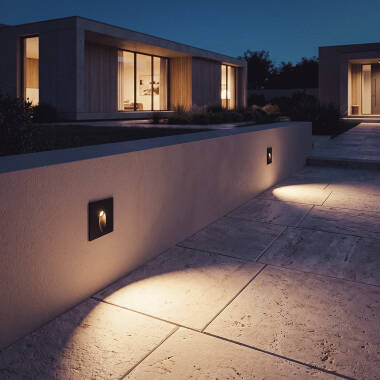 Image of Edit Adam 3W LED Square Recessed Wall Light