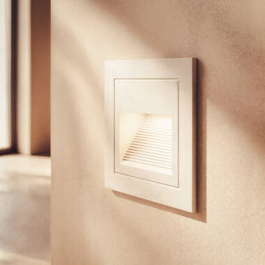 Image of Edit Olite 3W LED Square Recessed Wall Light