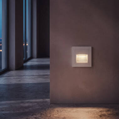 Image of Edit Olite 3W LED Square Recessed Wall Light