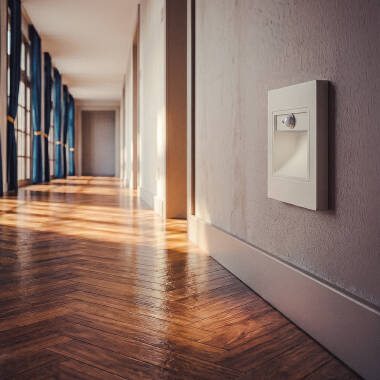 Edit Bark Warm White LED Recessed Wall Light with PIR Sensor