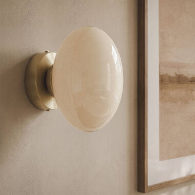 Edit Kurta Glass Flush Wall Light