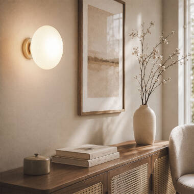 Image of Edit Kurta Glass Flush Wall Light