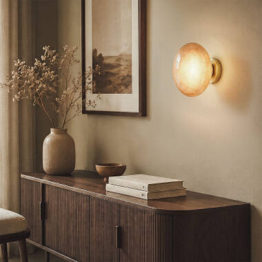 Image of Edit Kurta Glass Flush Wall Light