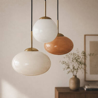 Edit Kurta Glass 3 Light Cluster Ceiling Pendant
