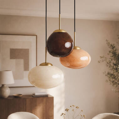Edit Kurta Glass 3 Light Cluster Ceiling Pendant
