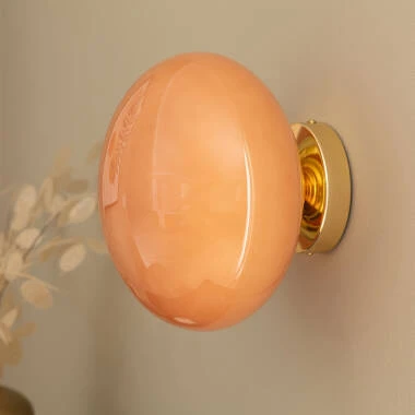 Edit Kurta Glass Flush Wall Light