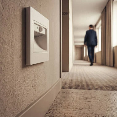 Edit Bark Warm White LED Recessed Wall Light with PIR Sensor