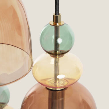 Image of Edit Baudelaire Glass 3 Light Cluster Ceiling Pendant