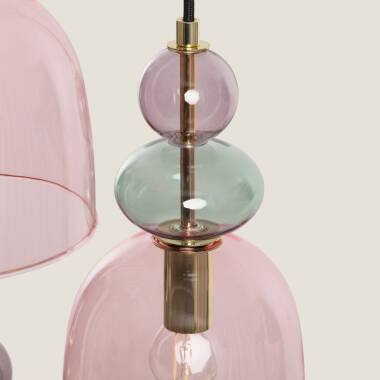 Image of Edit Baudelaire Glass 3 Light Cluster Ceiling Pendant