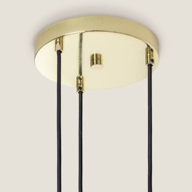 Image of Edit Baudelaire Glass 3 Light Cluster Ceiling Pendant