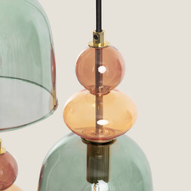 Image of Edit Baudelaire Glass 3 Light Cluster Ceiling Pendant