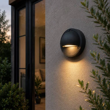 Image of EasyFit Core 12v Garden Lights - Ivy LED Outdoor Flush Wall Light - Matt Black