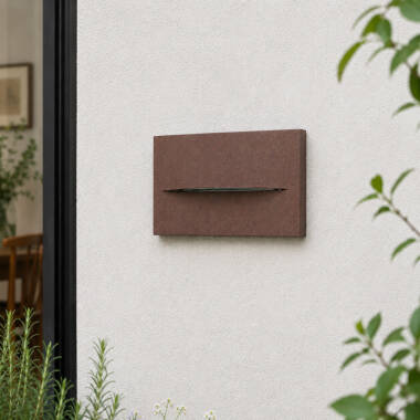Edit Terra LED Rectangular Outdoor Flush Wall Light