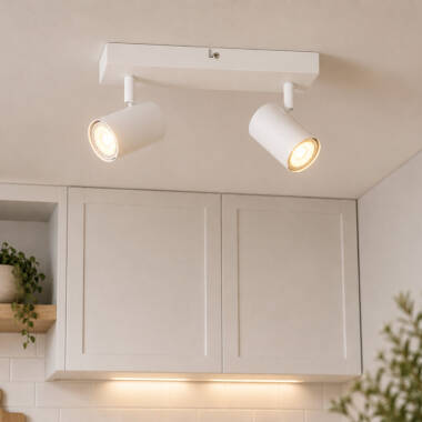 Image of Lucide Amigo 2 Light Ceiling Spotlight Bar