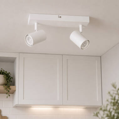 Image of Lucide Amigo 2 Light Ceiling Spotlight Bar