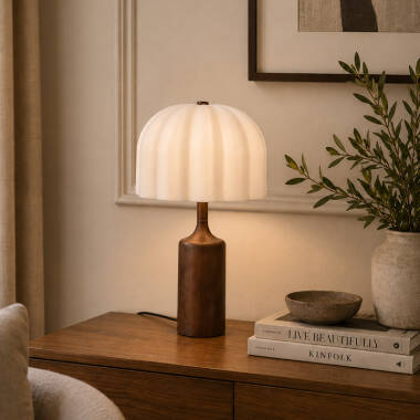 Image of Khudi & Khora Aloura Ceramic Table Lamp
