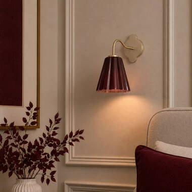 Image of Wisteria Vivenna Glass Wall Light