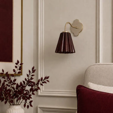 Image of Wisteria Vivenna Glass Wall Light