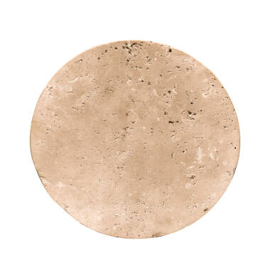 Image of Westport Elsa Travertine Stone LED Flush Wall Light