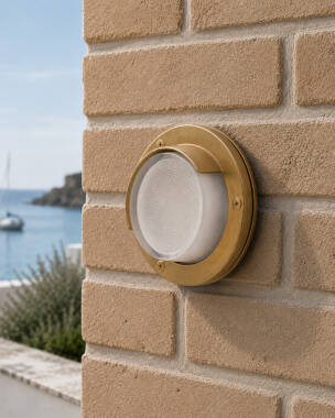 Image of Westport Coastal Hornsea Outdoor Flush Wall Light