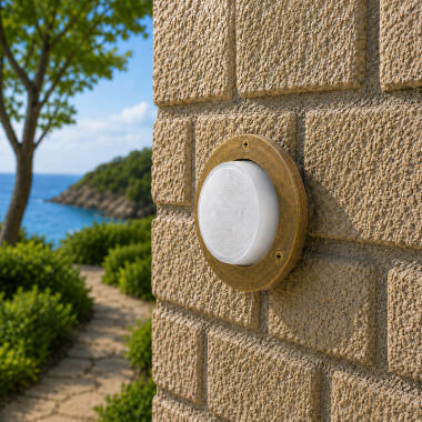 Image of Westport Coastal Runswick Outdoor Flush Wall Light