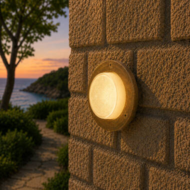 Image of Westport Coastal Runswick Outdoor Flush Wall Light