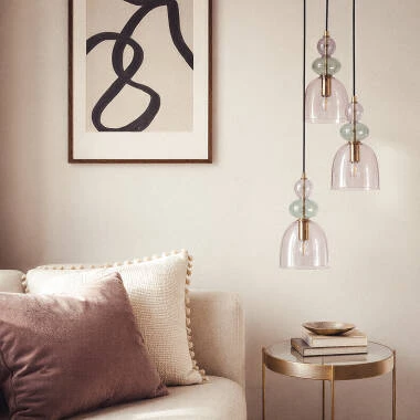 Edit Baudelaire Glass 3 Light Cluster Ceiling Pendant