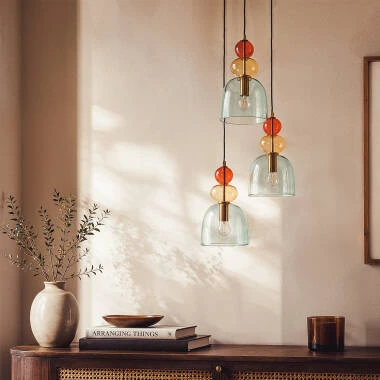 Edit Baudelaire Glass 3 Light Cluster Ceiling Pendant
