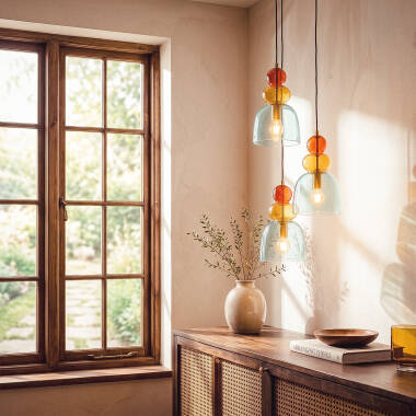 Image of Edit Baudelaire Glass 3 Light Cluster Ceiling Pendant