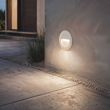 Image of Edit Esla 3W LED Round Recessed Wall Light