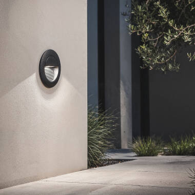 Image of Edit Segre 3W LED Round Recessed Wall Light