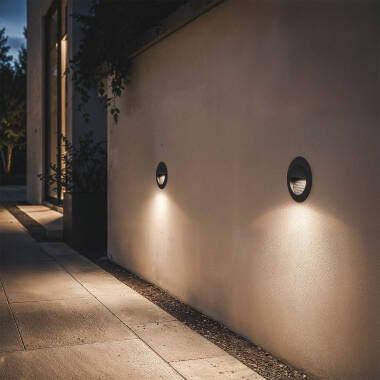 Image of Edit Segre 3W LED Round Recessed Wall Light